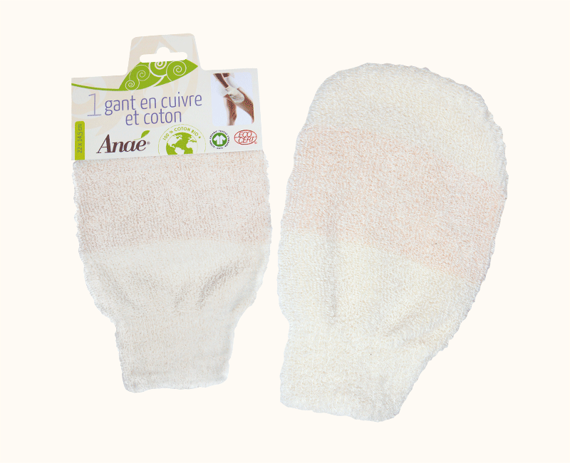 Gant en cuivre et coton