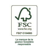 Forest Stewardship Council<sup>®</sup> (FSC<sup>®</sup>), pour nos produits en bois et caoutchouc