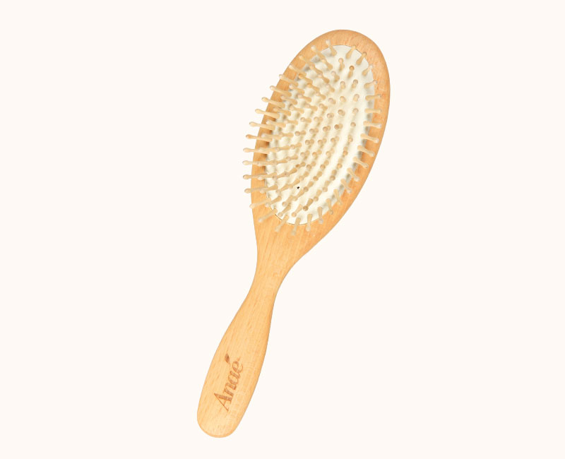 Brosse à cheveux naturelle en bois à picots 18 cm pour enfant , Anaé