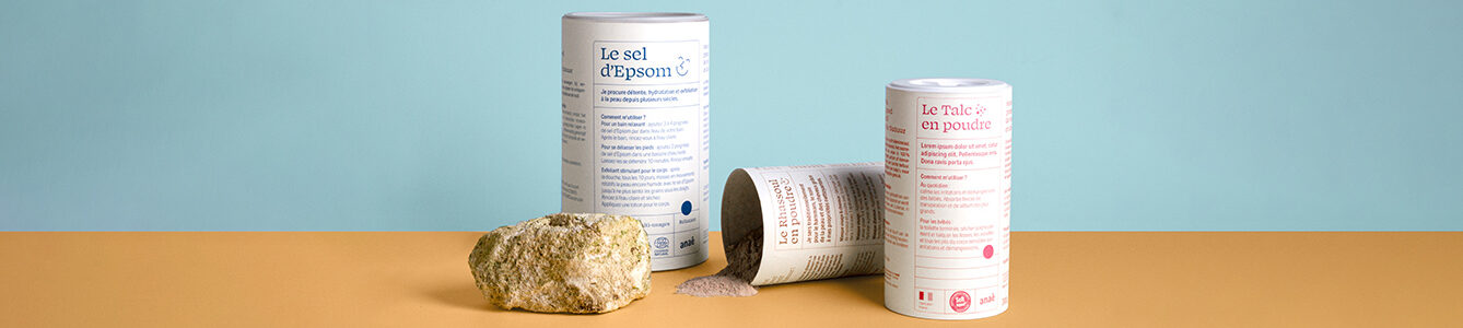 produits anaé Sel d'epson , Talc en poudre et Rhassoul en poudre