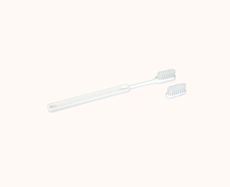 AE630 Brosse à dents souple blanc vrac rechargeable en bioplastique