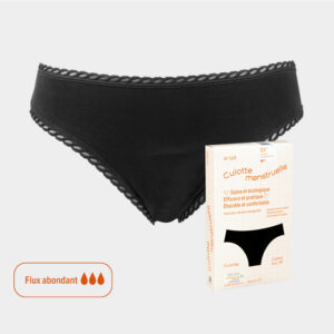 Culotte menstruelle AE813 flux abondant noir